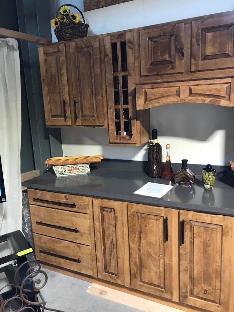 Knotty Alder Kitchen Display